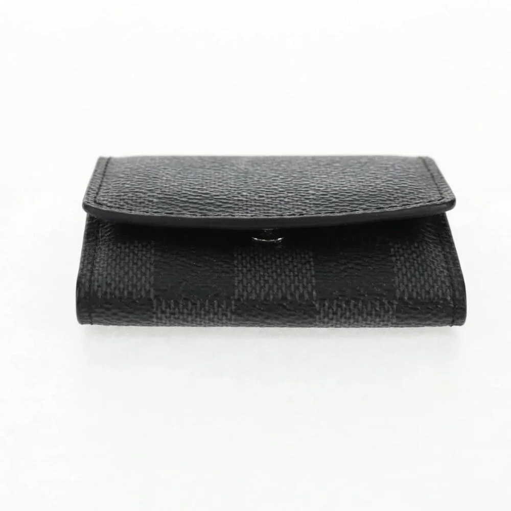 LOUIS VUITTON Damier Graphite Cuff Case Cufflinks M66948 LV Auth 143486V